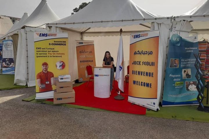 EMS Champion Post Algeria is participating in the welcoming activities of the SIAT Exhibition, the International Exhibition of Traditional Industry and Crafts